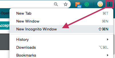 incognito window