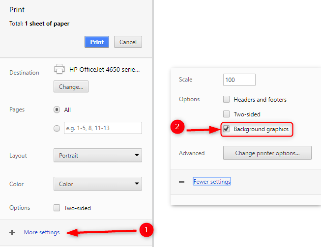 Printer Settings